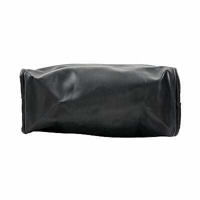 Black Faux Leather Tote Bag and Purse