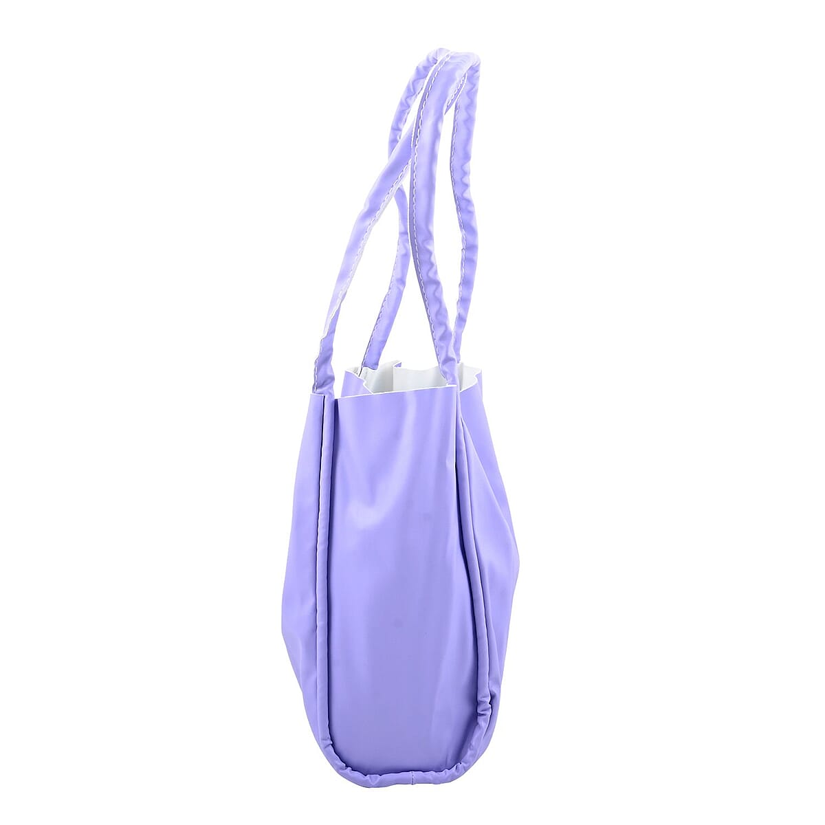 Purple Faux Leather Tote Bag and Purse image number 3