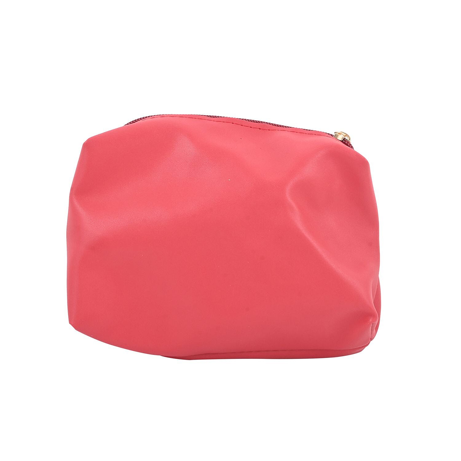 Red Faux Leather Tote Bag and Purse