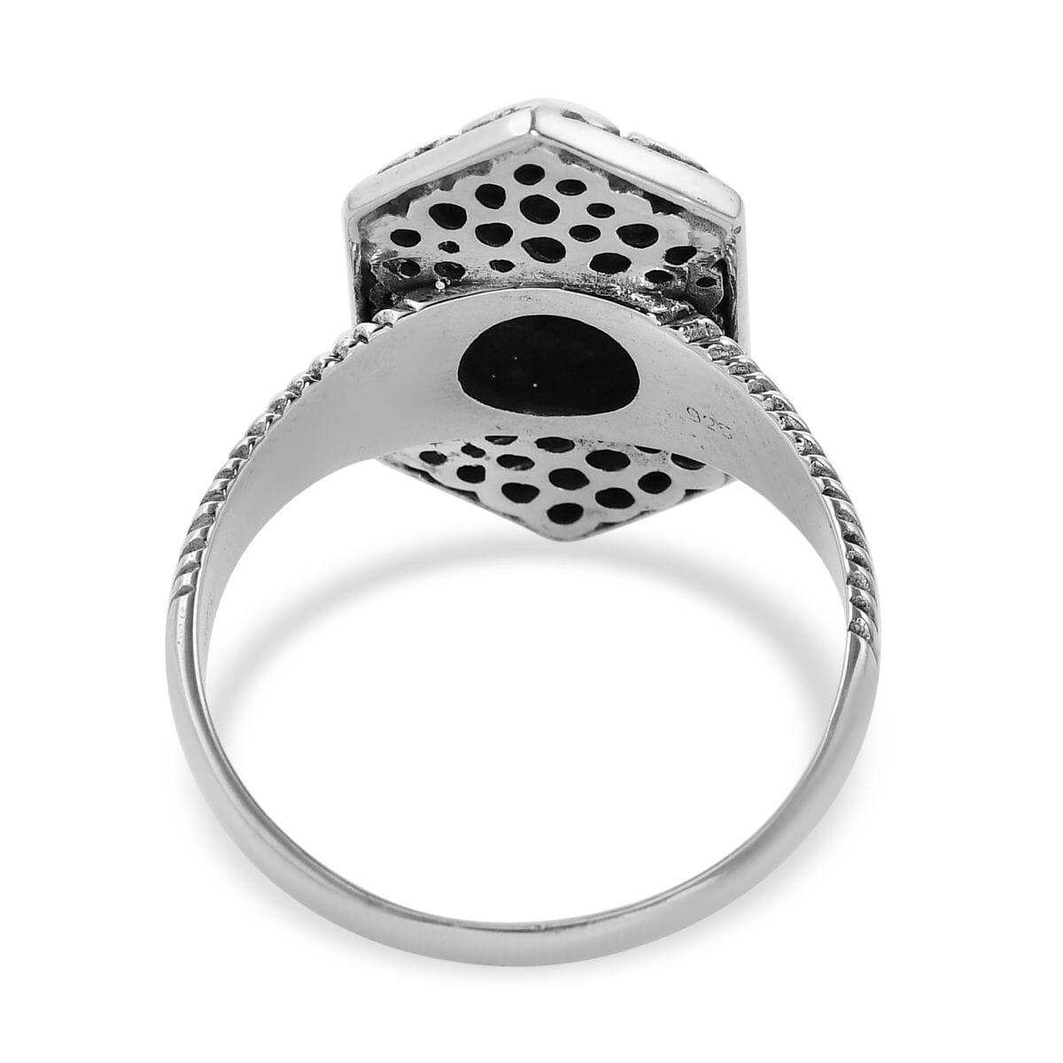 Bali Legacy Sleeping Beauty Turquoise Ring in Sterling Silver 1.10 ctw image number 4