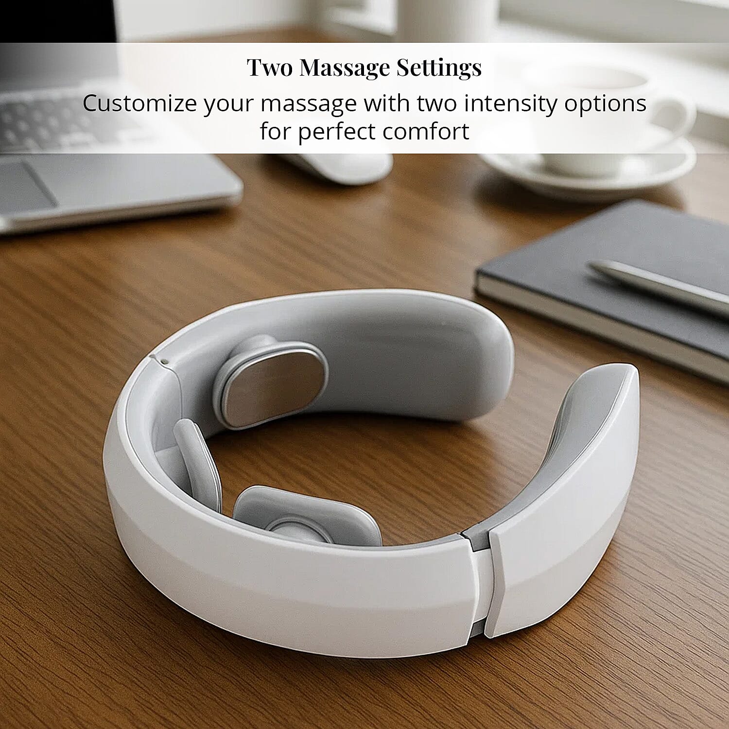 Homesmart Neck Massager Battery Operated Portable 2 Settings Massager For Muscle Pain Relief, Home, Office, and Car Use (2xAAA Battery Not Included)