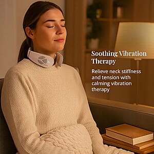 Homesmart Neck Massager Battery Operated Portable 2 Settings Massager For Muscle Pain Relief, Home, Office, and Car Use (2xAAA Battery Not Included)