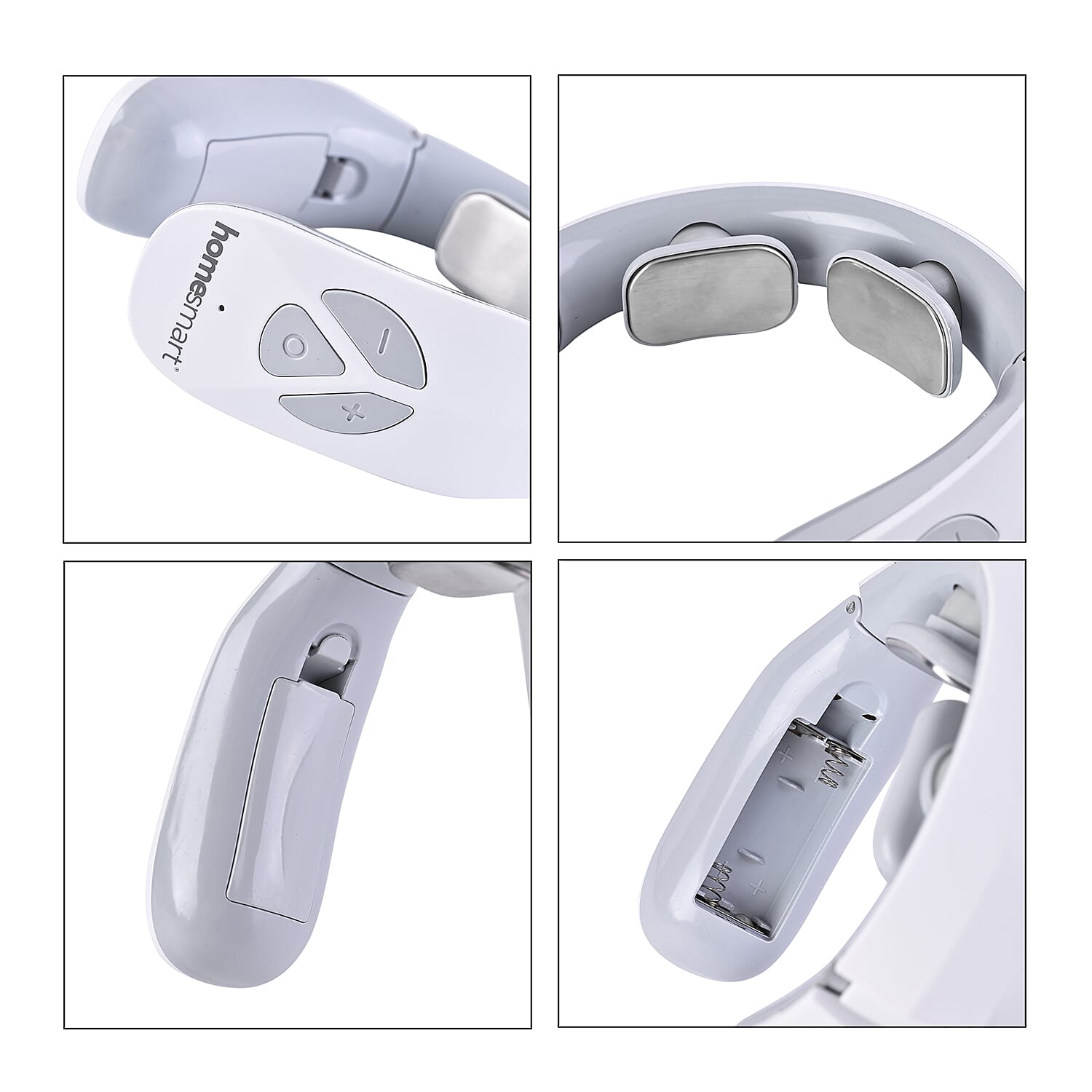 Homesmart Neck Massager Battery Operated Portable 2 Settings Massager For Muscle Pain Relief, Home, Office, and Car Use (2xAAA Battery Not Included)