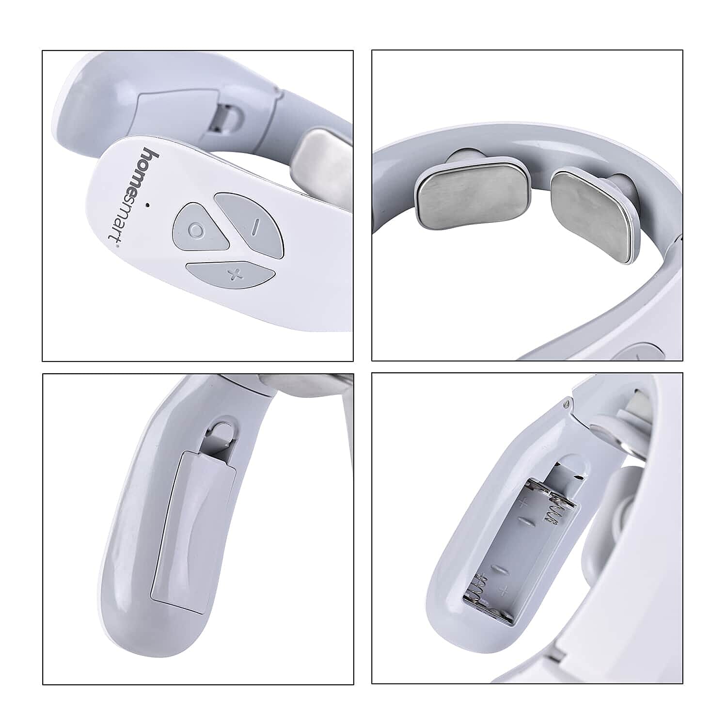 Homesmart Neck Massager Battery Operated Portable 2 Settings Massager For Muscle Pain Relief, Home, Office, and Car Use (2xAAA Battery Not Included)
