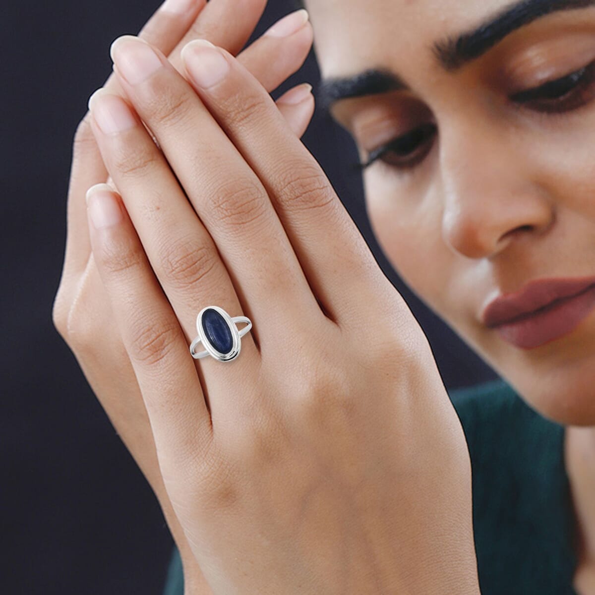 Bali Legacy Kashmir Kyanite Ring in Sterling Silver 5.60 ctw image number 2