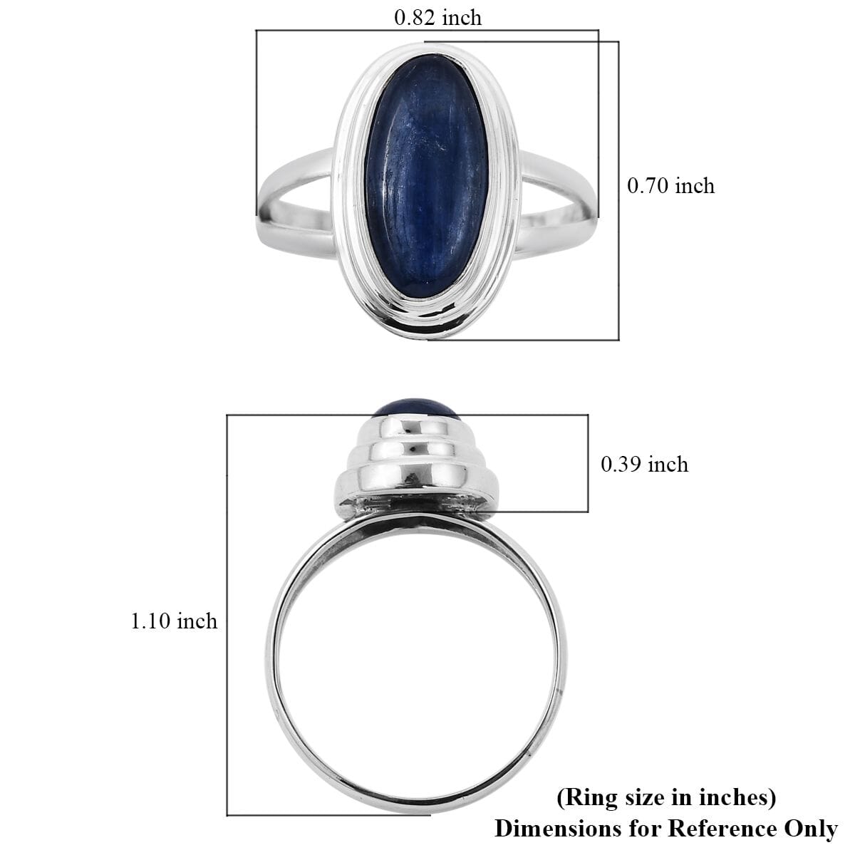 Bali Legacy Kashmir Kyanite Ring in Sterling Silver 5.60 ctw image number 5