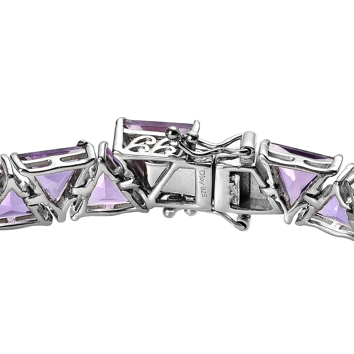 TLV Amethyst Bracelet in Platinum Over Sterling Silver (6.50 In) 29.80 ctw image number 3