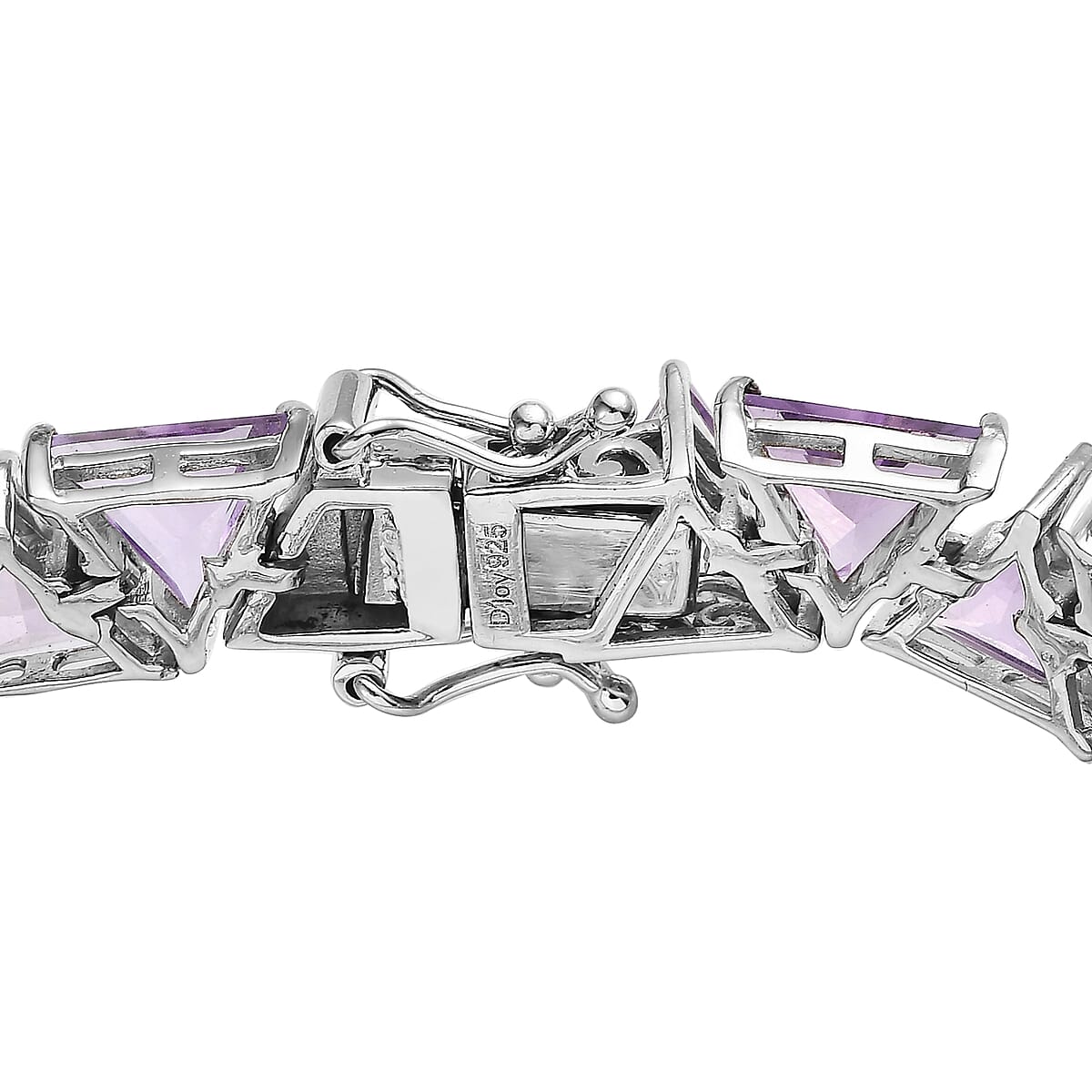 Amethyst Tennis Bracelet in Platinum Over Sterling Silver (7.25 In) 34.25 ctw image number 3