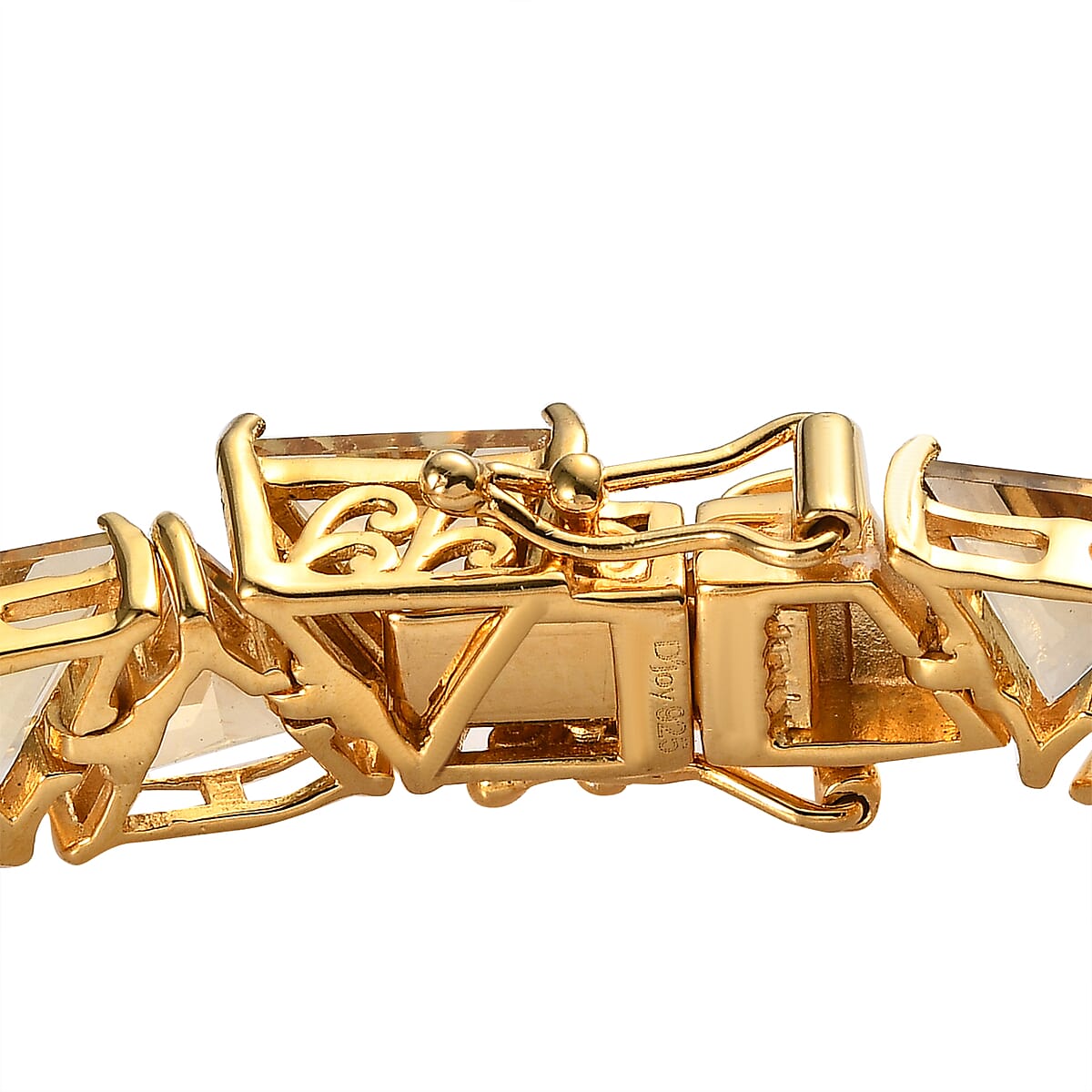 Brazilian Citrine Tennis Bracelet in Vermeil Yellow Gold Over Sterling Silver (6.50 In) 31.00 ctw image number 3