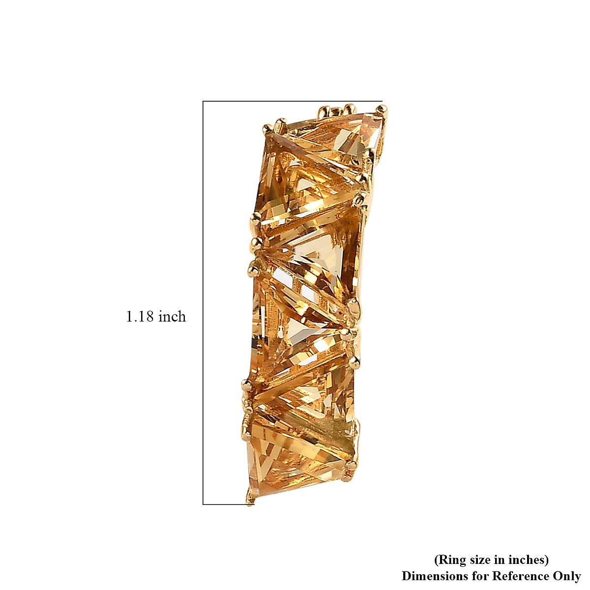 Brazilian Citrine Hoop Earrings in Vermeil Yellow Gold Over Sterling Silver 11.00 ctw image number 4