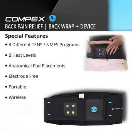Buy Compex Back Pain Relief Wrap with Tens Unit -S/M at ShopLC.