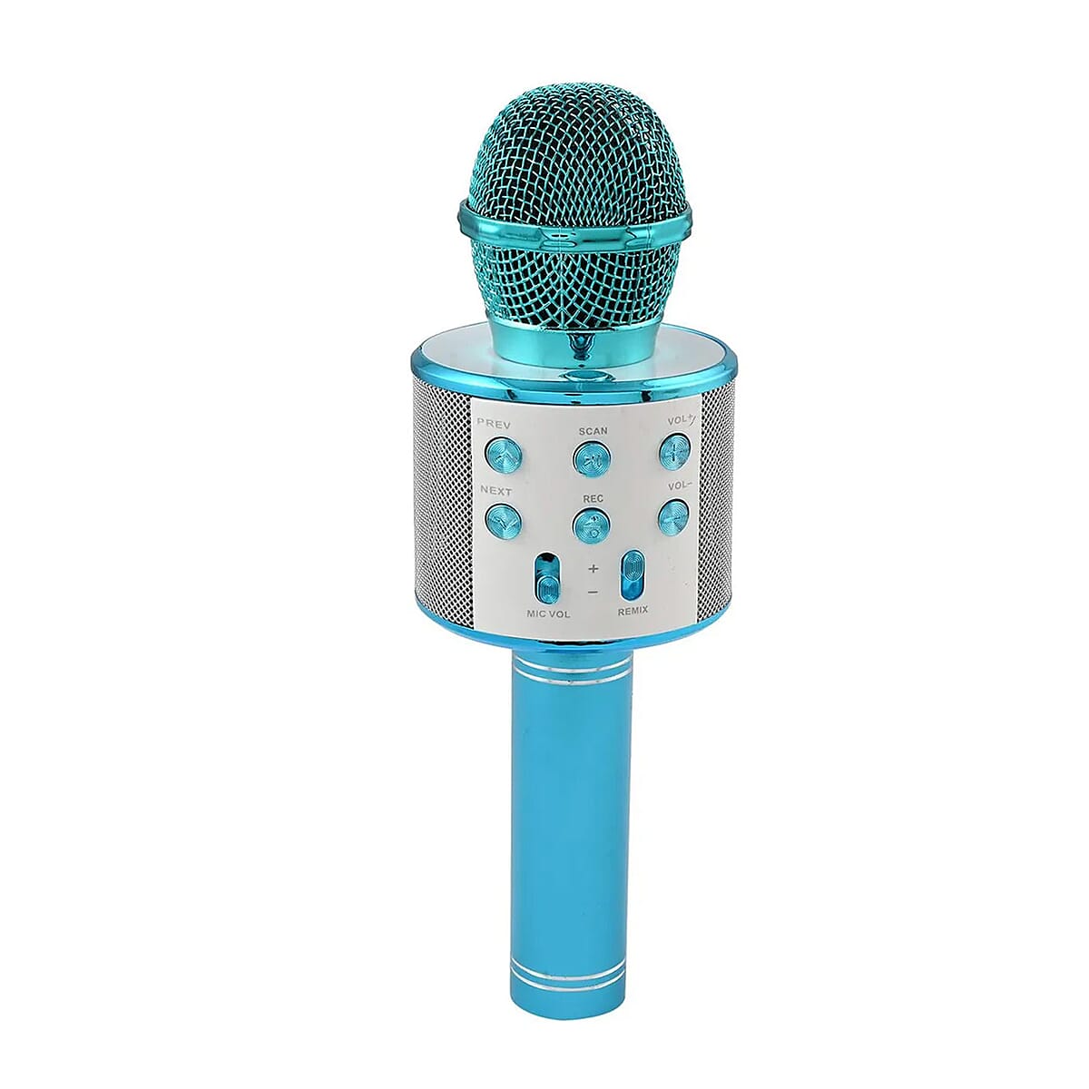 Blue Wireless Bluetooth Karaoke Microphone with USB Charger image number 5