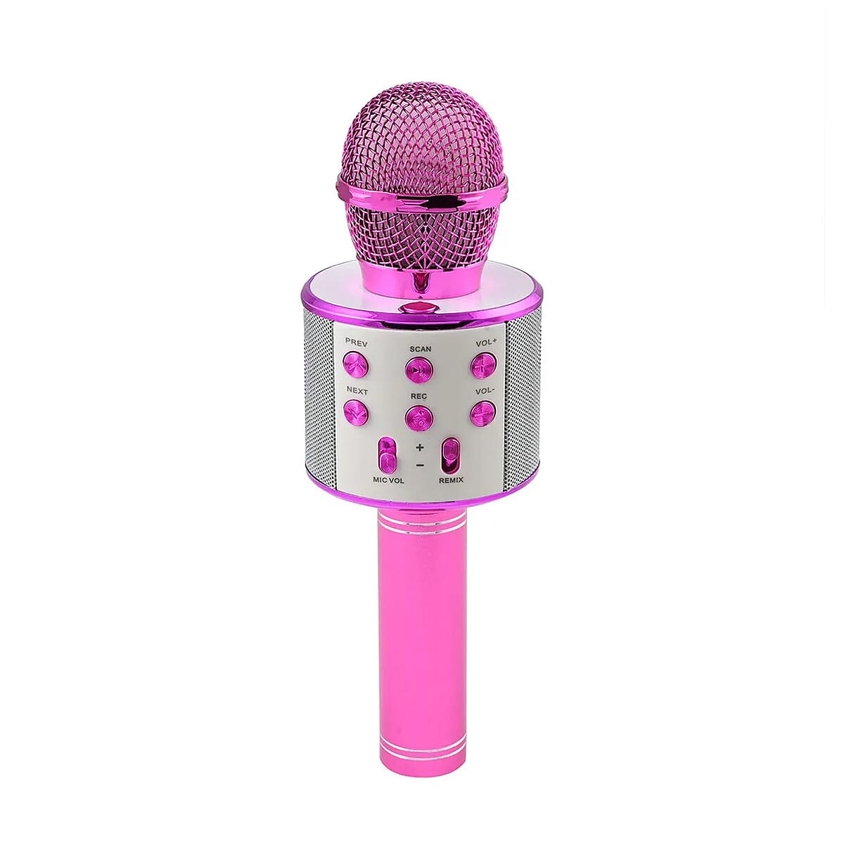 Pink Wireless Bluetooth Karaoke Microphone with USB Charger image number 5