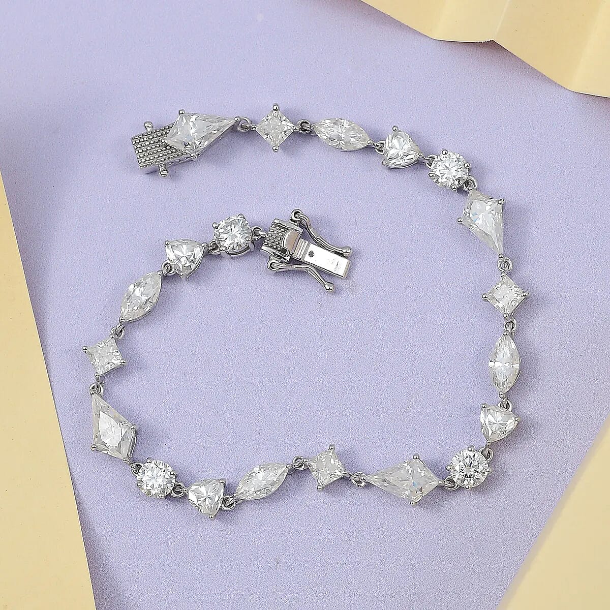 Moissanite Bracelet in Vermeil Yellow Gold Over Sterling Silver (6.50 In) 10.20 ctw image number 1