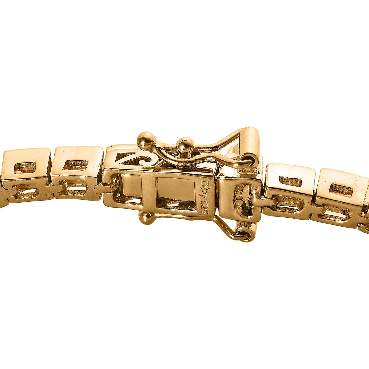 Multi Sapphire Tennis Bracelet in Vermeil Yellow Gold Over Sterling Silver (6.50 In) 5.60 ctw image number 2