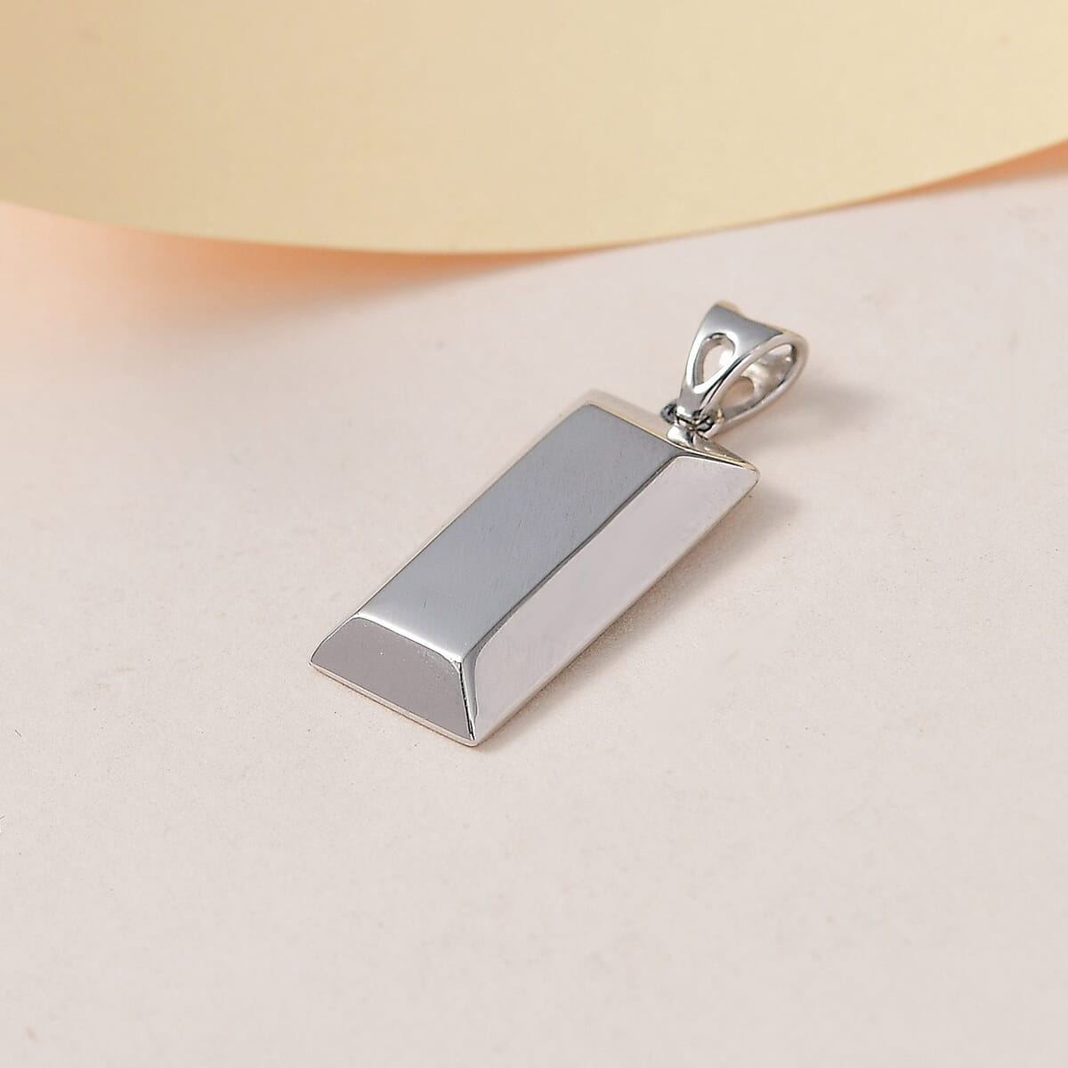 950 Platinum Bar Pendant 3.40 Grams image number 1