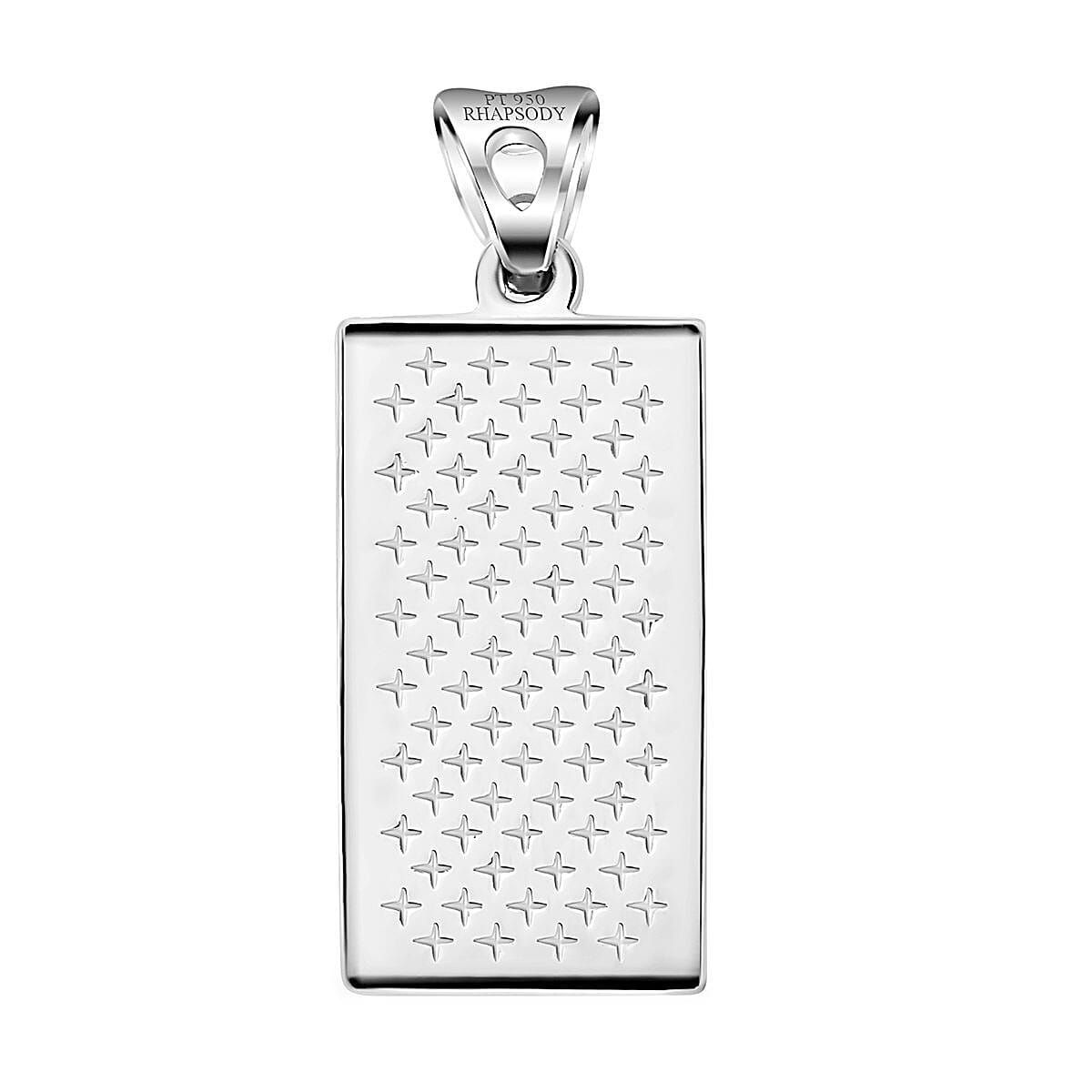 950 Platinum Bar Pendant 3.40 Grams image number 4