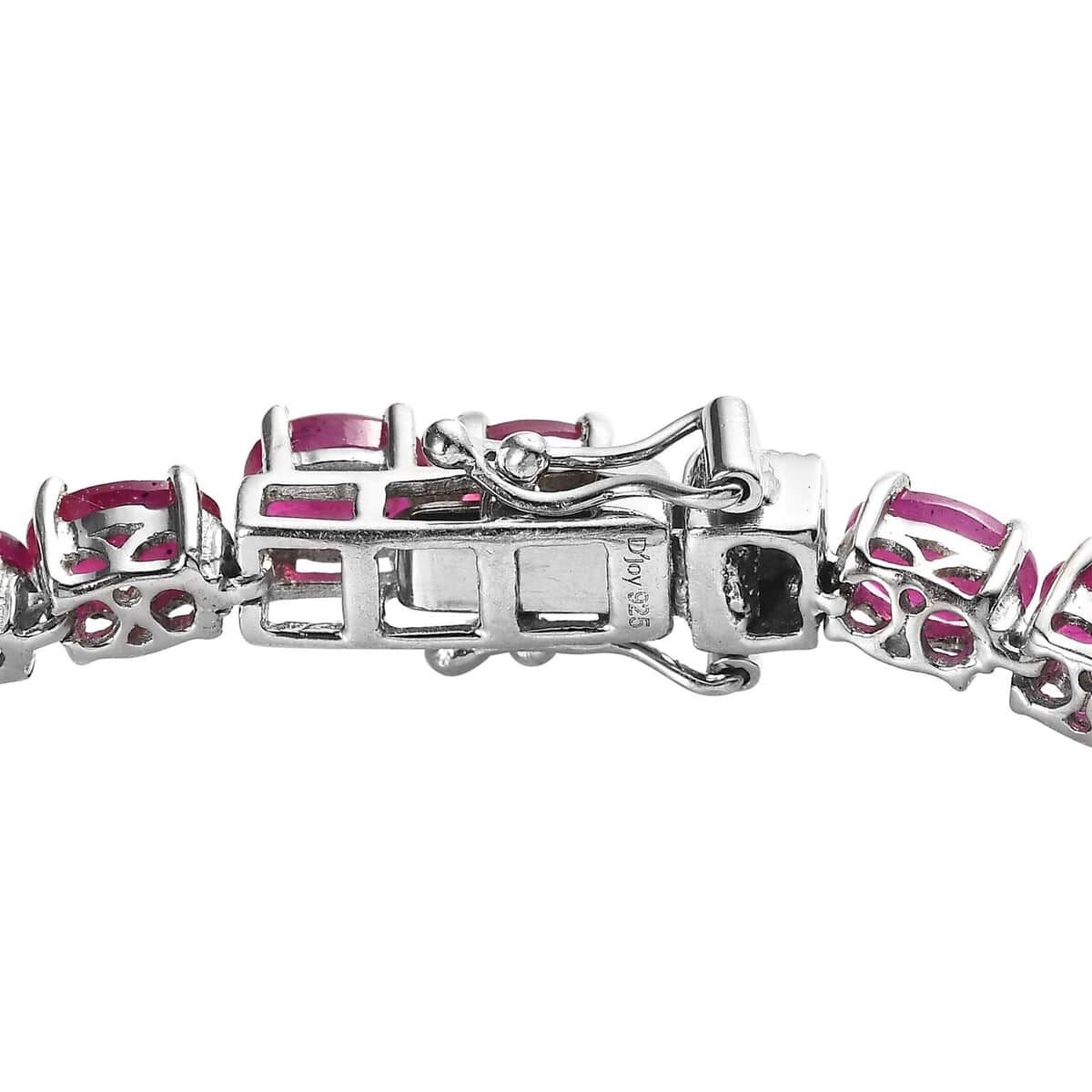 Niassa Ruby Bracelet in Platinum Over Sterling Silver (7.25 In) 19.70 ctw image number 3