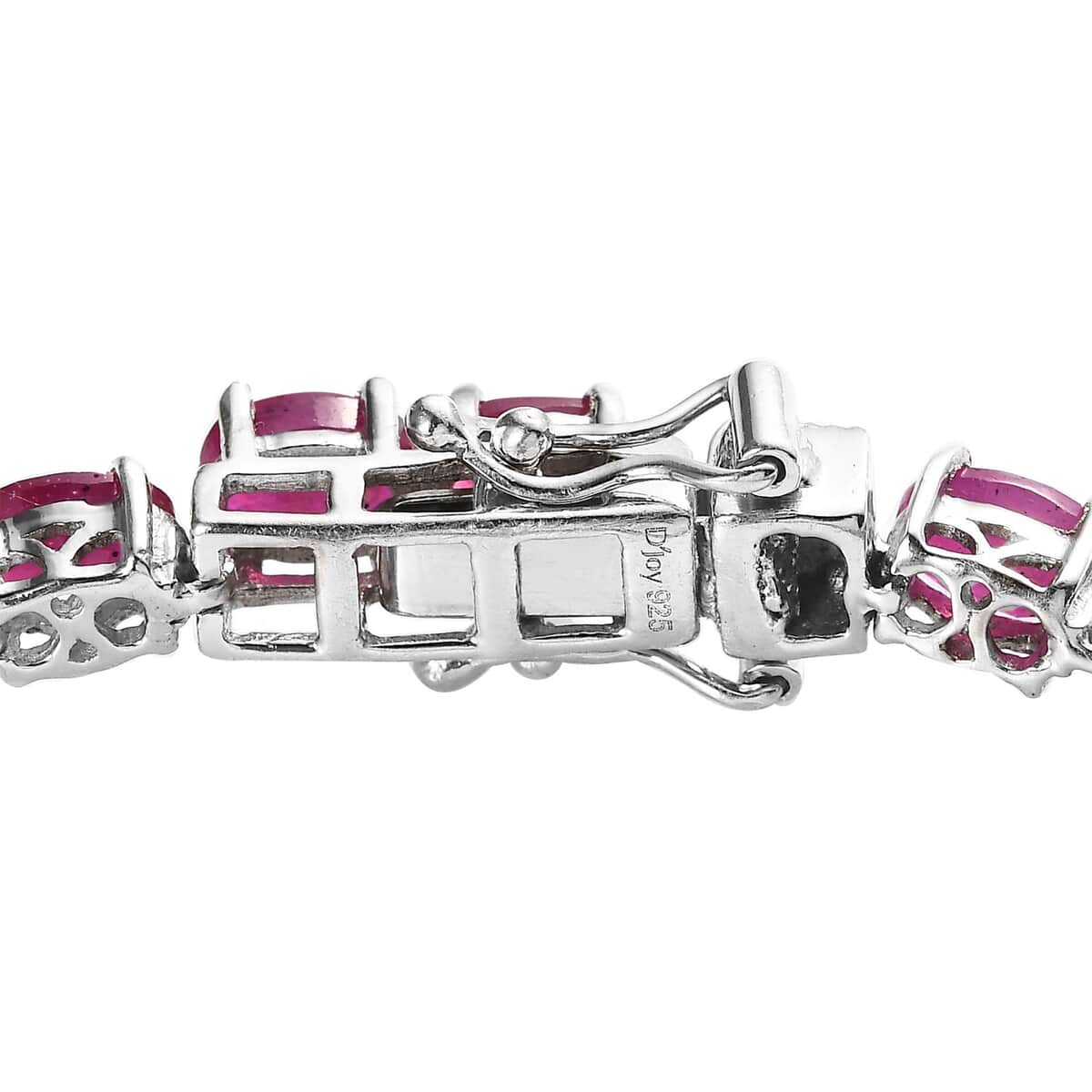 Niassa Ruby (FF) Tennis Bracelet in Platinum Over Sterling Silver (6.50 In) 21.25 ctw image number 3