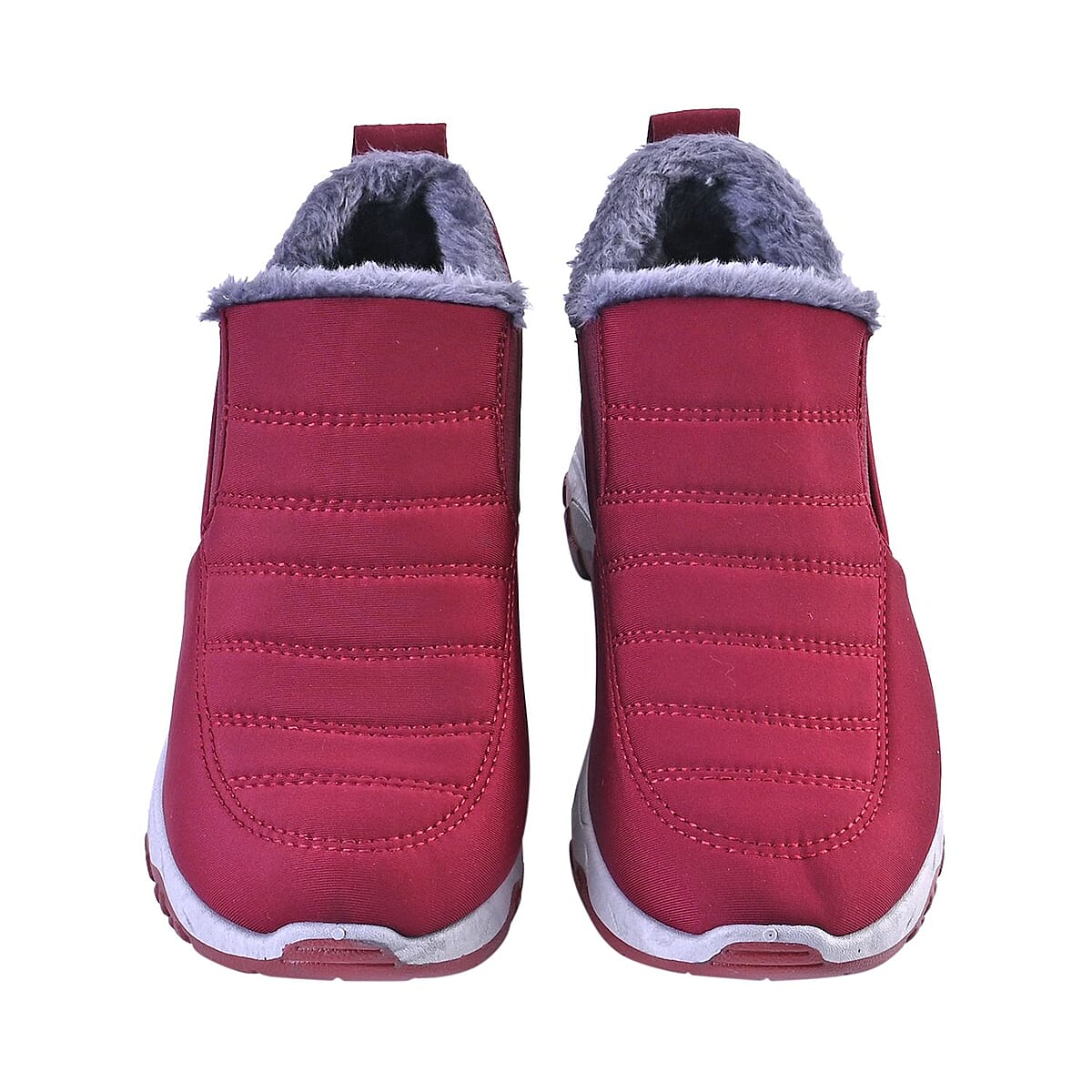 Wine PVC Sole Non-Slip Winter Shoes (10-10.5) image number 4
