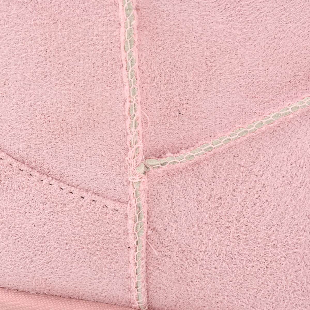 Pink Faux Suede Water Repellent Short Boots with Faux Fur Lining - (Size 7-7.5) image number 6