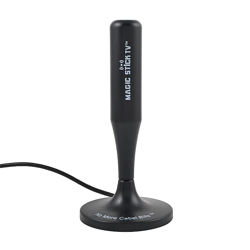 Magic Stick TV Digital HDTV Magnetic Antenna - Black , Best Digital TV Antenna , Indoor Outdoor TV Antenna