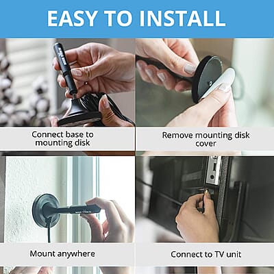Magic Stick TV Digital HDTV Magnetic Antenna - Black , Best Digital TV Antenna , Indoor Outdoor TV Antenna