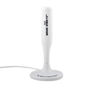 Magic Stick TV Digital HDTV Magnetic Antenna -White , Best Digital TV Antenna , Indoor Outdoor TV Antenna