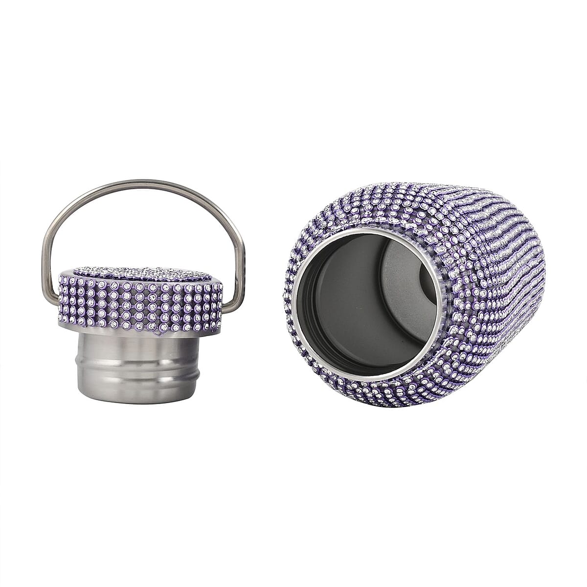 Purple Rhinestones Canteen Bottle 16oz image number 2