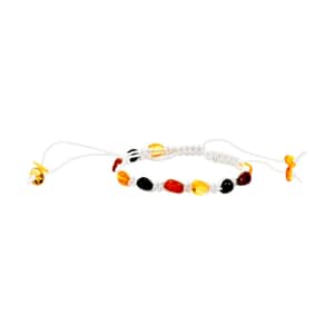 Multi Color Amber Light Bracelet - White Thread (Adjustable)