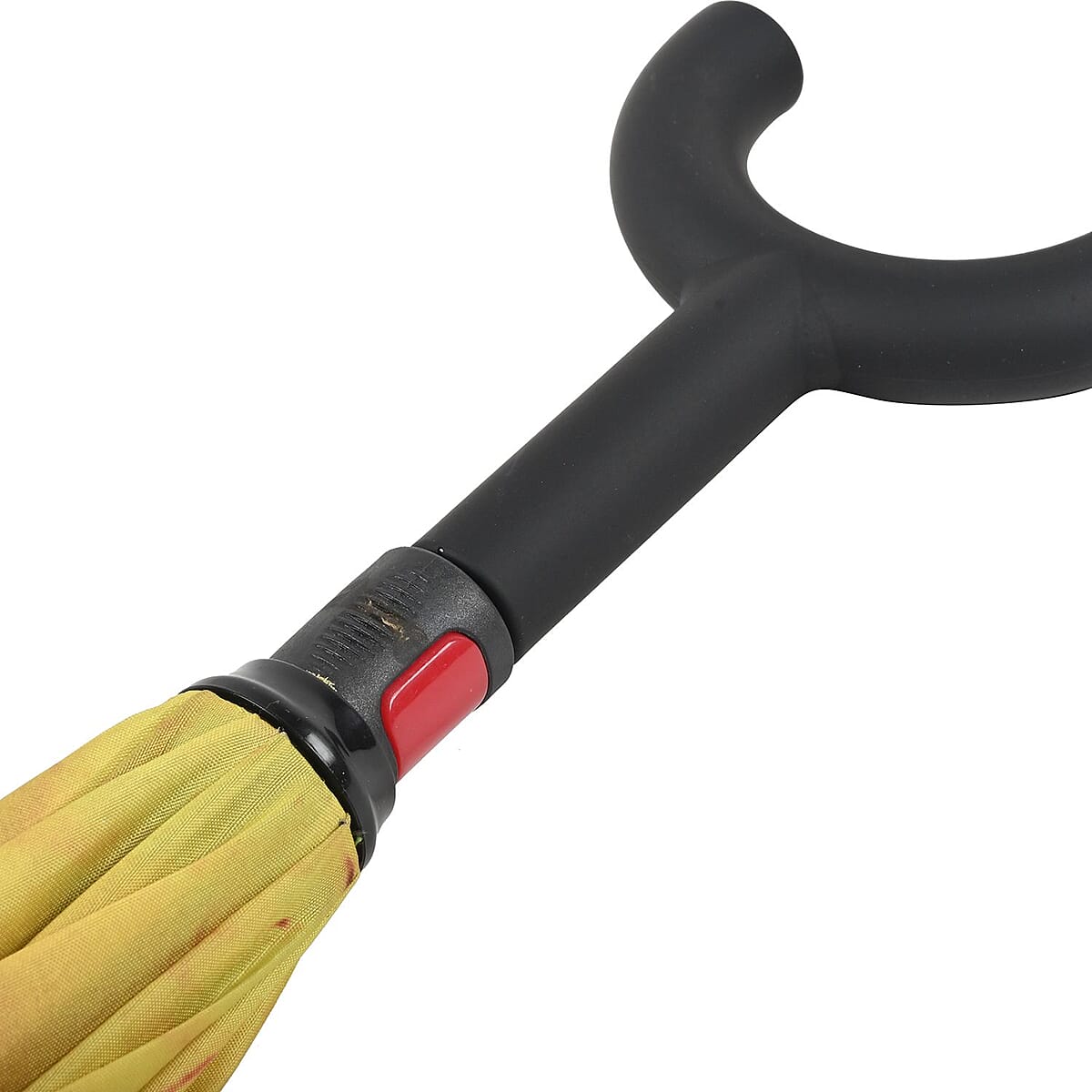 Reversible Umbrella with C Shaped Handle -Yellow Sunflower image number 5