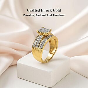 Diamond SI3-G 1.00 ctw Ring in 10K Yellow Gold (Size 5.0) 4.40 Grams