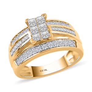 Diamond SI3-G 1.00 ctw Ring in 10K Yellow Gold (Size 6.0) 4.40 Grams