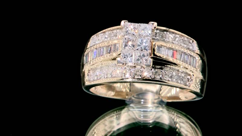 Diamond SI3-G 1.00 ctw Ring in 10K Yellow Gold 4.40 Grams