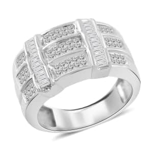 14K White Gold Diamond G-H I1 Ring (Size 6.0) 7.60 Grams 1.00 ctw