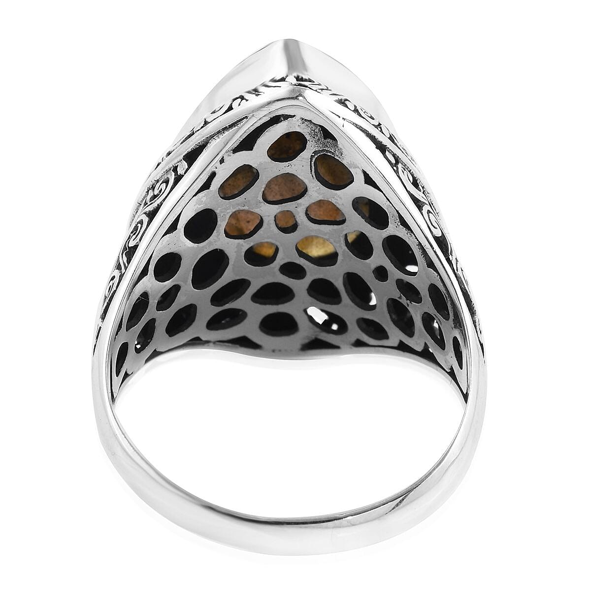 Bali Legacy Malagasy Labradorite Ring in Sterling Silver (Size 10.0) 13.50 ctw image number 4