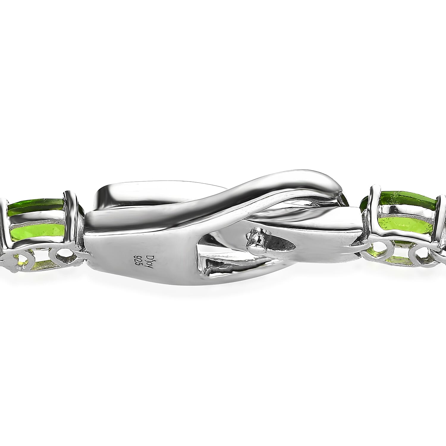 Chrome Diopside Tennis Bracelet in Platinum Over Sterling Silver (6.50 In) 12.15 ctw