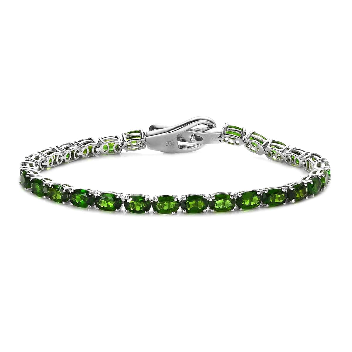 Chrome Diopside Tennis Bracelet in Platinum Over Sterling Silver (7.25 In) 14.00 ctw image number 0