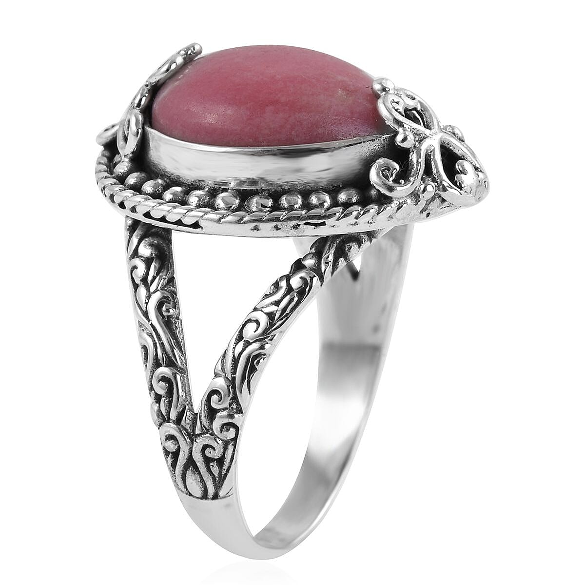 Bali Legacy Norwegian Thulite Ring in Sterling Silver (Size 11) 9.60 ctw image number 3
