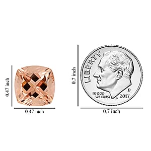 AAAA Marropino Morganite (Cush 12x12 mm) 6.50 ctw