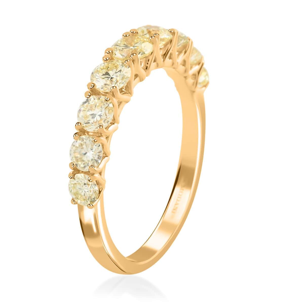 Ankur Treasure Chest Modani 18K Yellow Gold Natural Yellow Diamond SI1-SI2 Ring, Promise Rings (Size 5.0) 1.25 ctw image number 3