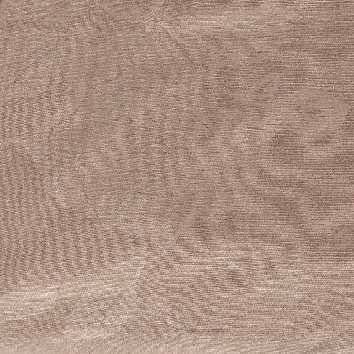 Hotel New York 4-Piece Taupe Super Soft 1600 Series Floral Embossed Bed Sheet -King image number 3