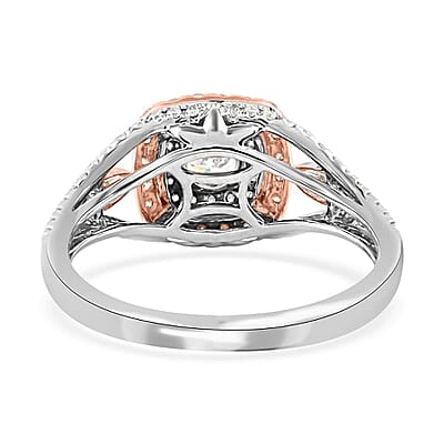 Ankur Treasure Chest Pink Perfection from Modani 18K White and Rose Gold Natural White and Pink Diamond (VS-G) Ring (Size 10.0) 0.75 ctw