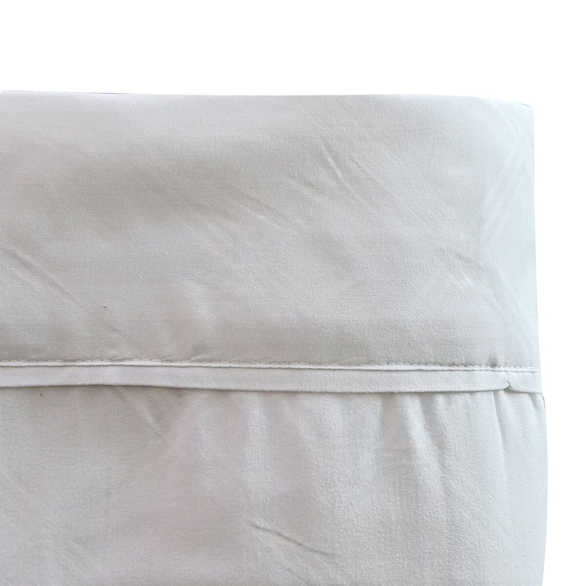 Hotel New York 4-Piece White Super-Soft 1600 Series Plaid Embossed Bed Sheet -King image number 3