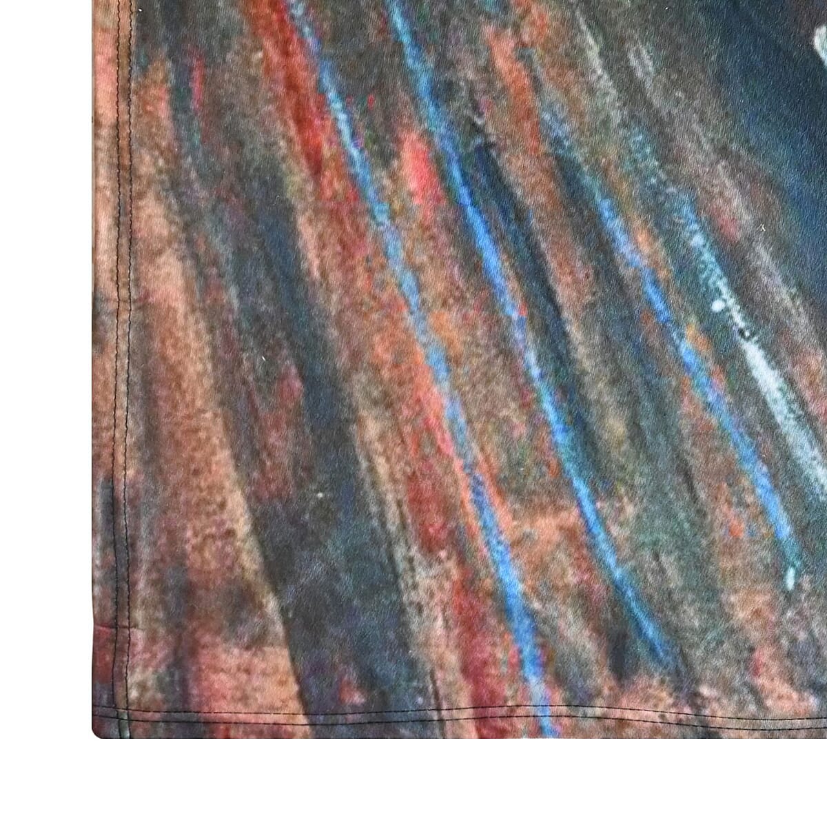 Seebo Super Soft Cozy Luxurious The Scream Art Painting Throw Blanket image number 2