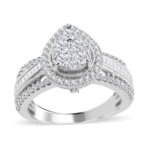 JCK Closeout 10K White Gold Diamond Bridal Ring (Size 6.0) 5 Grams 1.00 ctw