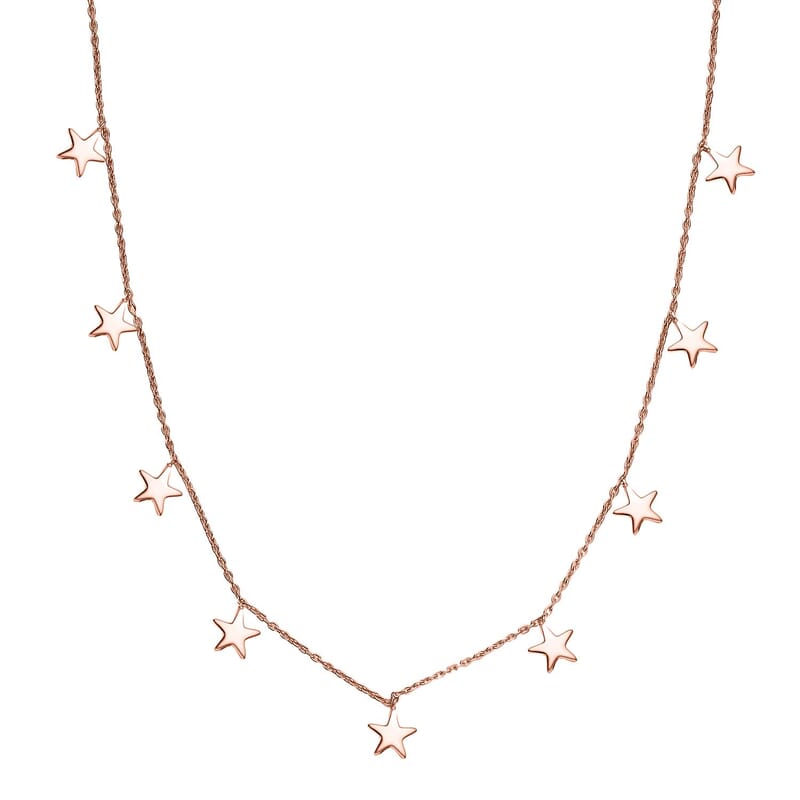 Vermeil Rose Gold Over Sterling Silver Necklace 18 Inches 6.60 Grams