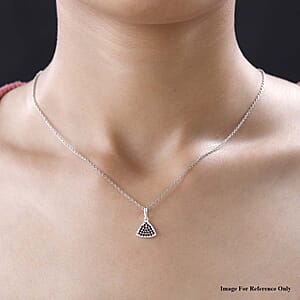 Mozambique Garnet Pendant in Sterling Silver 0.25 ctw