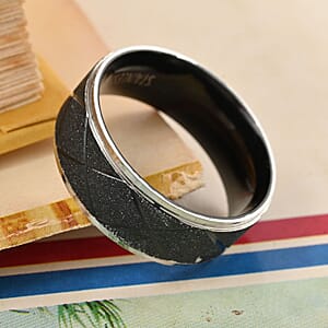 Men's Ring in ION Plated Black Stainless Steel (Size 11.0)