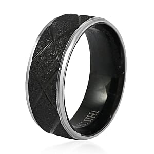 Men's Ring in ION Plated Black Stainless Steel (Size 11.0)